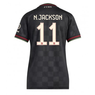 Bayern Munich Nicolas Jackson #11 3rd trikot Frauen 2025-26 Kurzarm Bayern Munich Nicolas Jackson #11 3rd trikot Frauen 2025-26 Kurzarm